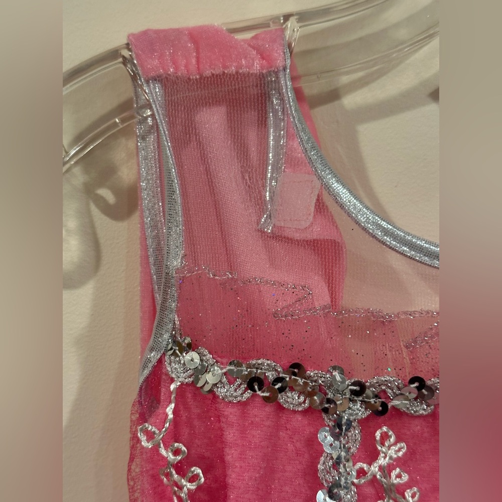 RUBIES Pretty Pink Set Princess Bella Princesa Rosada Lights Up Sz M 8-10 - Picture 4 of 13